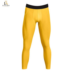 Vêtements de performance flexibles pour hommes, legging de compression avec tissu respirant pour vêtements de sport actifs - Product Image 1