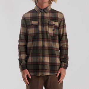 Chemise en flanelle à carreaux traditionnelle pour homme, en coton, à manches longues, boutonnée, décontractée, classique, respirante, pour l'extérieur, personnalisable - Product Image 1