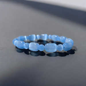 สินค้ามาใหม่สร้อยข้อมืออัญมณีเซเลไนต์คุณภาพระดับพรีเมียมสำหรับเครื่องประดับแฟชั่นยิปซั่มเกรดสูงสำหรับผู้ชายผู้หญิงขายส่งเป็นของขวัญจำนวนมาก - Product Image 5