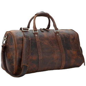 Sac de voyage en cuir, sac de week-end, sac de sport, impression personnalisée du logo, couleur, fermeture à glissière, haute qualité, unisexe - Product Image 5
