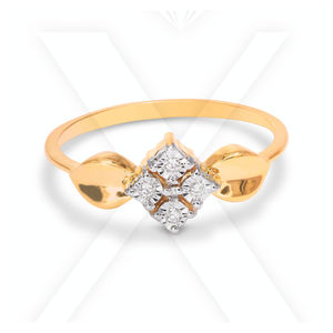 Anillo de compromiso profesional de nuevo diseño para mujer, chapado en oro de 18 quilates, moissanita Original, cuatro piedras y corte ovalado, ocasión de boda - Product Image 1