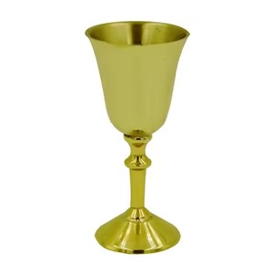 Handcrafted Brass <b>Wine</b> <b>Goblet</b> Engraved Chalice Vintage Metal Drinking Cup Antique Finish Elegant Table Decor Wedding Gift - Product Image 1