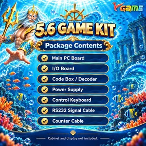 Kit de jeu d'arcade multijoueur VGAME Ocean Force 5.6 avec 9 armes spéciales pour projets de bornes d'arcade - Product Image 2