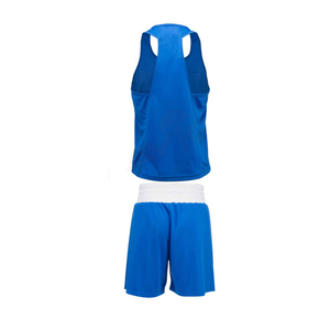 Professional Boxing Ring Uniform Set Custom Logo Boxing Vest and Shorts Lightweight Competition Apparel for <b>Athletes</b> - Product Image 4