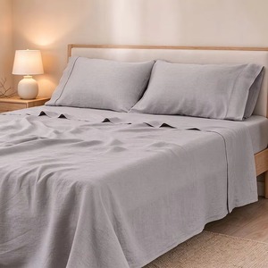 Ensemble de draps en lin 100% coton, nouveau design, ensembles de literie complets en lin - Product Image 5