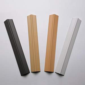 Perfil de aluminio en forma de V fabricado con aleación 6063-T5 para molduras de esquinas, protección de bordes, techos, paredes y uso en construcción. - Product Image 1