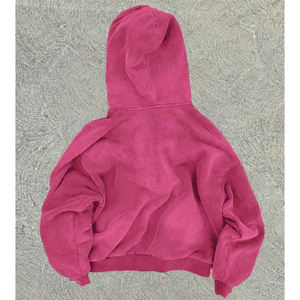 Sweat-shirt d'hiver épais en molleton polyester/coton 220 g/m², coupe oversize, délavé à l'acide, à épaules tombantes et coupe carrée - Product Image 2
