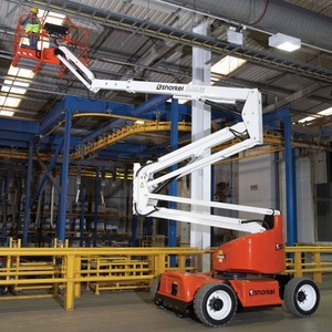 MORN Manual 20m Trailer Mounted Cherry Picker <b>Towable</b> Boom Lift Aerial Work Platform with 3-Year Warranty - Product Image 1