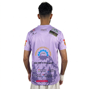T-shirt sublimé élégant pour hommes, impression intégrale haute résolution, respirant, coloré, vente en gros - Product Image 2