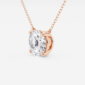 Colgante Solitario de Diamante Cultivado en Laboratorio Aether 3 CTW Redondo, Joyería Fina de Lujo Sostenible, Regalo - Product Image 5