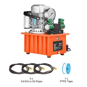 Pompa Idraulica Elettrica 750W 110V con Valvola Solenoide a Doppia Azione, Capacità 10000 PSI, 488 In3/8L, Pompa Idraulica Azionata Elettricamente - Product Image 1
