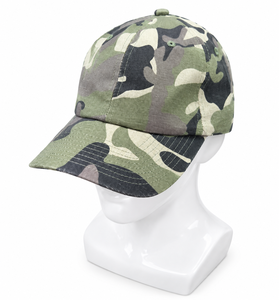 Gorra de Béisbol con Camuflaje, 100% Algodón, 6 Paneles, Ajustable, con Logotipo Personalizado Bordado, para Pesca y Camping al Aire Libre - Product Image 1