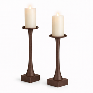 Classic Gold Metal Candle Holder Set Elegant Taper Candlestick <b>Decorative</b> Home <b>Decor</b> <b>Table</b> Centerpiece Luxury Style - Product Image 2