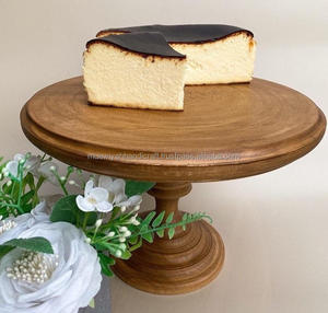 Support à gâteau en bois de bonne qualité pour décoration de fête d'anniversaire de mariage avec conception personnalisée de taille de forme support à gâteau en bois - Product Image 1