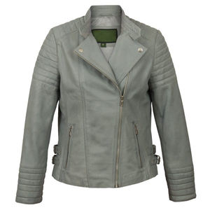 Nouvelle veste en cuir pour femme, veste courte, printemps et automne, col montant, veste en cuir fine pour femme, OEM - Product Image 1