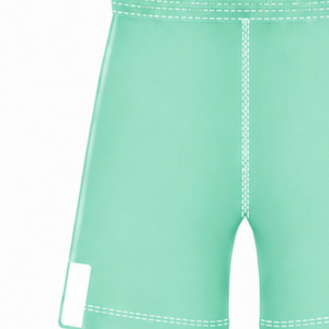 Pantalones Cortos de Rugby Verde Menta y Blanco, Cintura Elástica con Cordón, Ropa Deportiva Ligera para Entrenamiento, Partido y Equipo - Product Image 3