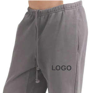 Premium Oversized Muscle Pullover and Straight Leg <b>Sweatpants</b> <b>Set</b> Women 2 piece <b>set</b> 100% Cotton Lounge <b>Set</b> Custom Factory OEM - Product Image 5