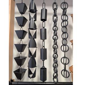 Chaîne de pluie au design le plus récent pour gouttière, belle décoration d'intérieur, style européen, chaîne de pluie carrée noire pour gouttière et descente d'eau - Product Image 5