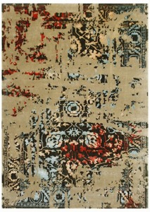 Juego de Alfombras de Pelo Largo de Lujo con Diseño Floral Moderno, Estilo Indio y Nepalí, de Lana de Nueva Zelanda/Tencel/Algodón, Cómodas para Uso Doméstico y Comercial - Product Image 5