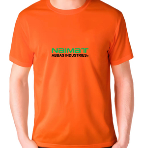 Naimat Abbas Industries Men's Regular Fit Cotton T-Shirt With Front <b>Logo</b> Print Casual O-Neck Short Sleeve Jersey Style - Product Image 3