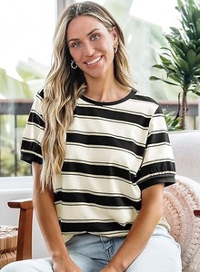 Camiseta de algodón lisa de alta calidad para mujer - Product Image 3