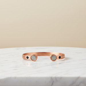 New High Quality Vintage Fashion Magnetic Energy Open-Ended Electroplated <b>Copper</b> Bangle Modern & Traditional Design - Product Image 3