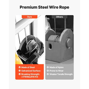 Chariot élévateur manuel multifonctionnel avec treuil, capacité 400 lb, hauteur de levage maximale 51,1 pouces, pour palettes et matériaux - Product Image 4