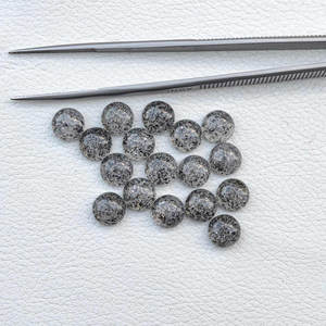 Cabochons ronds à dos plat en pierre de soleil noire naturelle 4mm 6mm 8mm 10mm – Vente en gros de pierres précieuses en vrac – Fournisseur vérifié – Fabricant sur mesure - Product Image 1