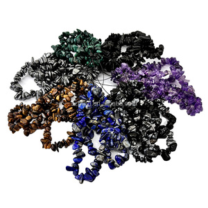 Pulseiras esticadas Atacado Natural Crystal Chip Pulseiras Para As Mulheres Ágata Chakra Ametista Pulseiras - Product Image 4