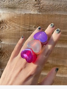 Anillos de Dedo de Resina Duraderos de la Mejor Calidad para Mujeres, Niñas y Niños - Accesorio para Fiestas y Bodas - Product Image 2