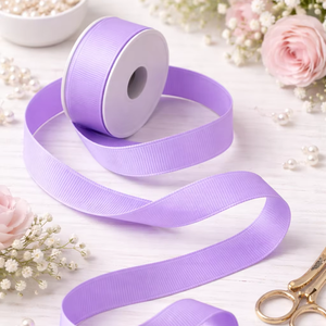 ริบบิ้นโกรเกรนสีพื้นขนาด 50 มม. ยี่ห้อเนลกามัล อินดัสทรีส์ ทนต่อการหดตัว หน้าเดียว ผลิตจากโพลีเอสเตอร์ 100% สำหรับตกแต่งบรรจุภัณฑ์และเสื้อผ้า - Product Image 1