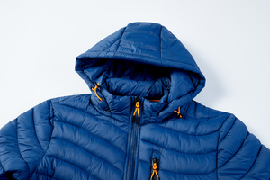 Trendy Men's Hooded Puffer <b>Jacket</b> 100% Bamboo Fiber <b>Warm</b> Quilted Insulated Windproof Winter Wear Travel Hiking Outdoor - Product Image 2