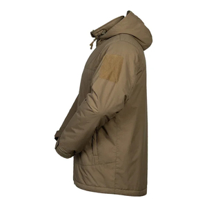 Men's Winter Waterproof Windproof Eco-Friendly Quilted <b>Jacket</b> with <b>Canvas</b> Fabric and Nylon Shell Breathable Customizable - Product Image 2