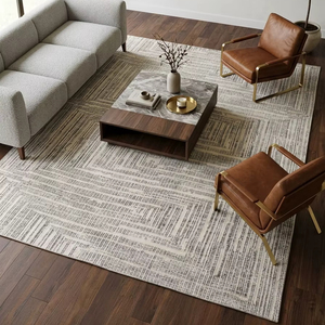 Alfombra de Lana Hecha a Mano de Primera Calidad, Alfombra de Diseño de Lujo con Nudos Hechos a Mano, Tamaño Personalizado para Interiores del Hogar - Product Image 1