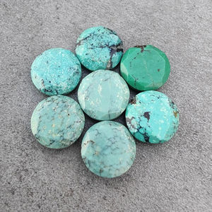 พลอยเทอร์ควอยซ์ทิเบตทรงกลมเจียระไนแบบคาโบชอง เกรด AAA สำหรับทำเครื่องประดับ มีขนาดให้เลือกตามสั่ง - Product Image 5