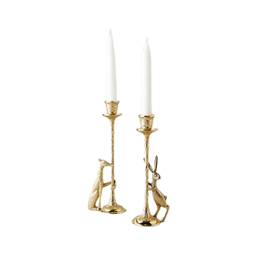 Porte-bougie votif moderne en métal et verre, finition dorée, forme ronde, pour la décoration de Noël, de la maison et des mariages - Product Image 5