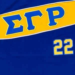 Camiseta Premium Azul Rey con Letras Griegas de Sigma Gamma Rho, Estilo Casual y Urbano, Algodón Suave - Product Image 2