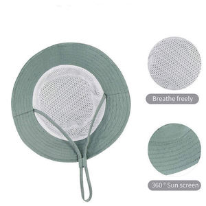 Custom Mesh Bucket <b>Hat</b> Breathable Summer <b>Sun</b> <b>Hat</b> Lightweight Outdoor Fishing Cap for <b>Men</b> Women - Product Image 4