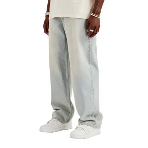 Vêtements vintage pour hommes, jeans en denim longueur cheville, meilleure qualité, fermeture à boutons, poches latérales et arrière, jean en denim pour hommes - Product Image 5