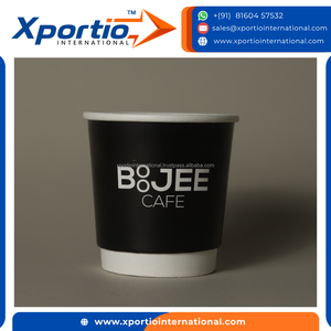 Eco Friendly Double Wall Paper Cups Waterproof Protection 4oz 120 ml Capacity Private Labeling Suitable For Hot & Cold Beverages - Product Image 2