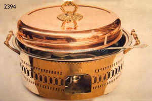 Buffet Dishes Culinary Dishes Copper Food Server Catering Supplies - Product Image 5