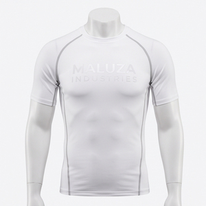 เสื้อคอมเพรสชั่นถักสำหรับผู้ชาย พิมพ์โลโก้ได้ ผ้าฝ้าย 100% ระบายอากาศได้ดี ไซส์ใหญ่ ยืดหยุ่นสูง ทรงเข้ารูป สตรีทแวร์ ชุดออกกำลังกาย วิ่ง - Product Image 1