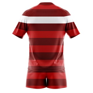 Meilleures ventes : Uniforme de rugby personnalisable grande taille, respirant, imprimé sur le devant, haute qualité, 100 % polyester, manches courtes, offre spéciale - Product Image 6