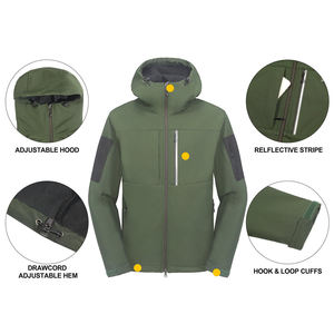 Best Quality Softshell Jacket Winter <b>Work</b> Wear Mens Windproof Waterproof Zip Up Outdoor Casual Coat - Product Image 3