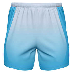 Men's Color Blocked Board <b>Shorts</b> Quick Dry Elastic Waist Mid Rise Solid Blue Swimwear Casual <b>Shorts</b> - Product Image 1