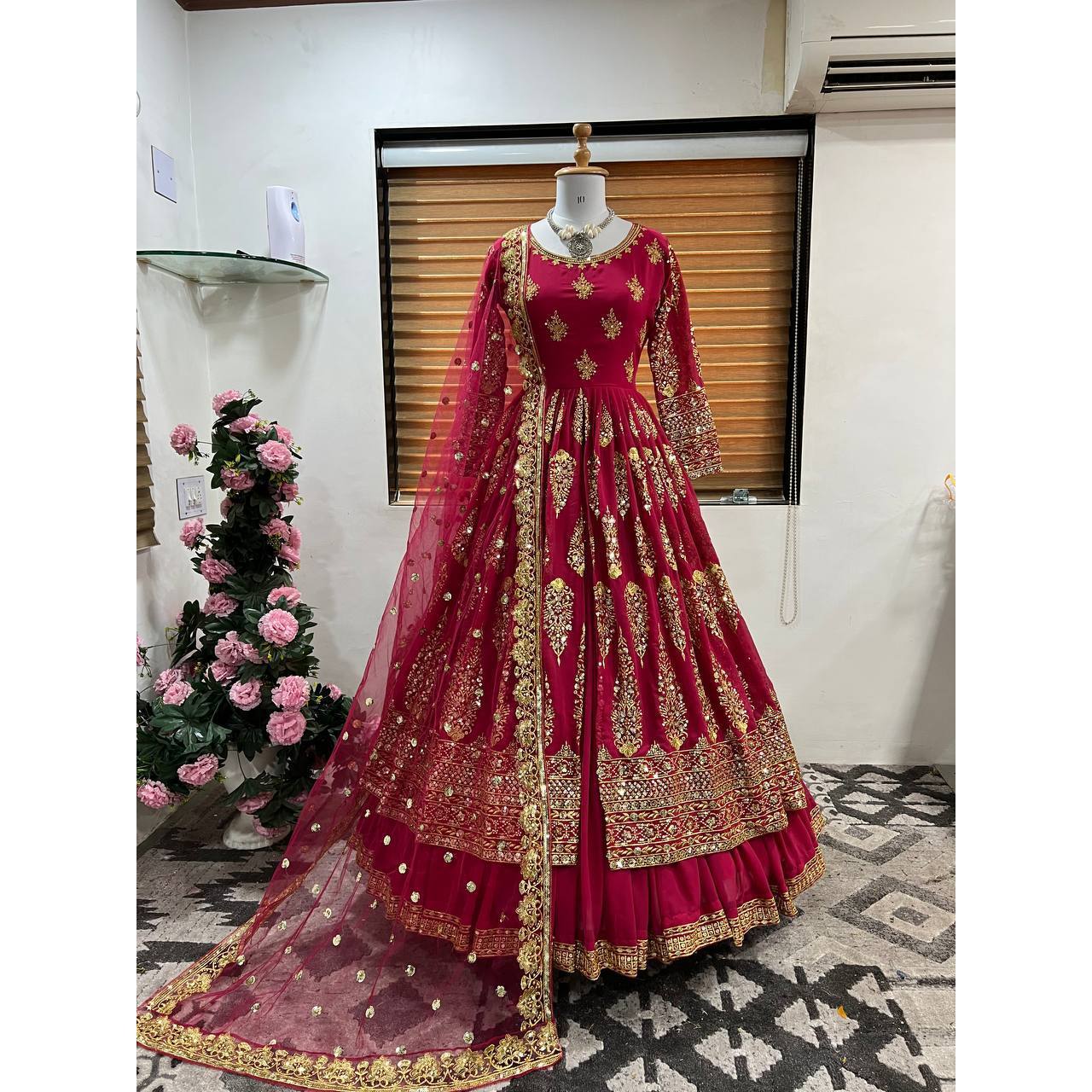 open lace back dress Lavender-Formal Dress for Pakistani Wedding-Fashion Designers S