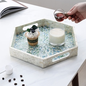 การผลิตที่หรูหราแม่ของถาดเสิร์ฟมุกออกแบบล่าสุดแม่ของถาดมุกฝังทำด้วยมือในเวียดนาม - Product Image 6