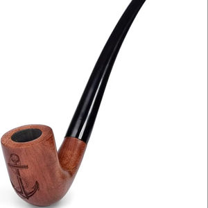 Pipa de Fumar de Madera Rústica, Pipa de Fumar de Tabaco Premium, Pipa de Fumar de Madera Vintage, Pipa de Fumar de Madera Natural para Club o Bar - Product Image 1