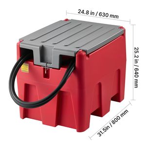 Serbatoio Diesel Portatile da 58 Galloni con Portata di 10,6 GPM e Pompa di Trasferimento Elettrica 12V, Tubo in Gomma da 13,1 Piedi, Attrezzatura per Veicoli - Product Image 6