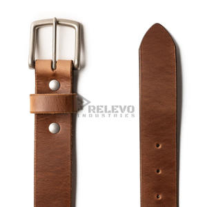 Ceintures en cuir vieilli vintage, ceintures décontractées en gros pour hommes, sangles en cuir de vachette personnalisées gaufrées, articles en cuir tendance B2B - Product Image 5